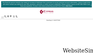 cypruscu.com Screenshot