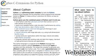 cython.org Screenshot