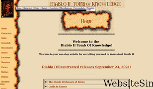 d2tomb.com Screenshot
