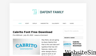 dafontfamily.com Screenshot