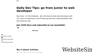 daily-dev-tips.com Screenshot
