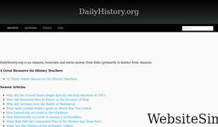 dailyhistory.org Screenshot