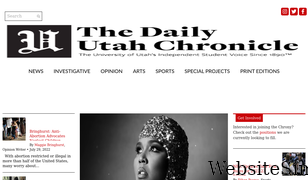 dailyutahchronicle.com Screenshot