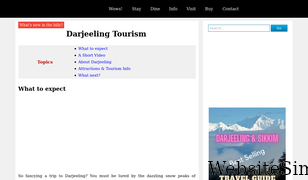 darjeeling-tourism.com Screenshot