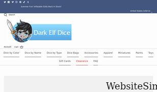 darkelfdice.com Screenshot
