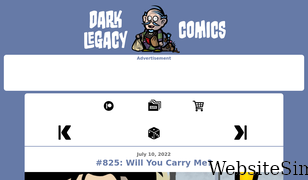 darklegacycomics.com Screenshot