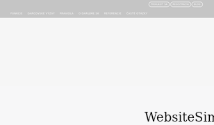 darujme.sk Screenshot