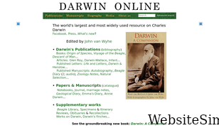 darwin-online.org.uk Screenshot