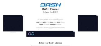 dashfaucet.net Screenshot