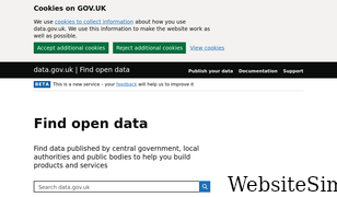 data.gov.uk Screenshot