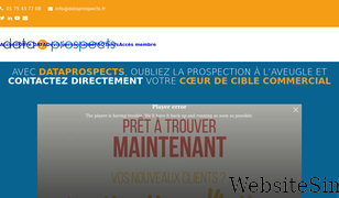 dataprospects.fr Screenshot