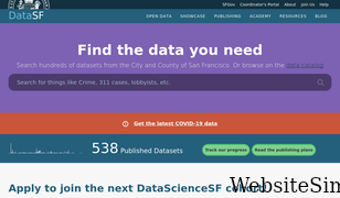 datasf.org Screenshot