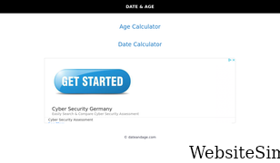 dateandage.com Screenshot