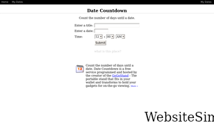 datecountdown.com Screenshot