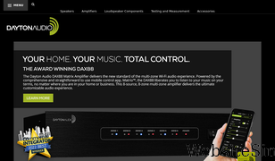 daytonaudio.com Screenshot