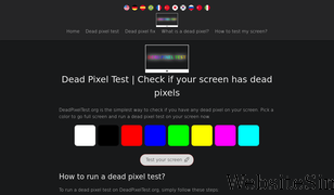 deadpixeltest.org Screenshot