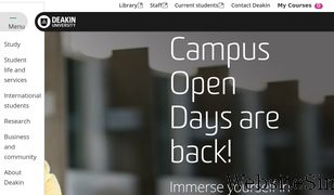 deakin.edu.au Screenshot