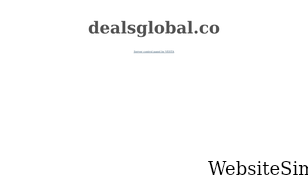 dealsglobal.co Screenshot