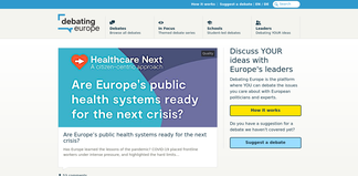 debatingeurope.eu Screenshot