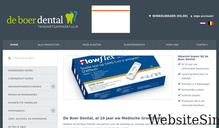 deboerdental.nl Screenshot