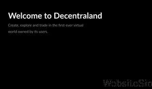 decentraland.org Screenshot