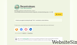 decentraleyes.org Screenshot