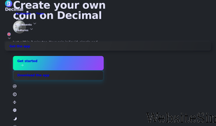 decimalchain.com Screenshot