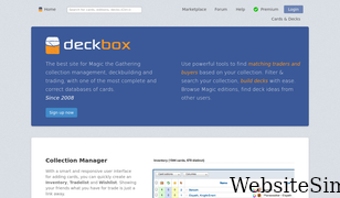 deckbox.org Screenshot