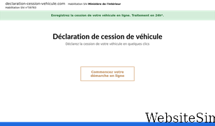 declaration-cession-vehicule.com Screenshot