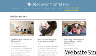 decouvrir-montessori.com Screenshot