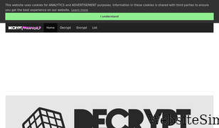 decryptpassword.com Screenshot