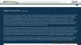 dedefensa.org Screenshot