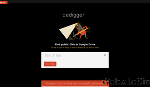 dedigger.com Screenshot