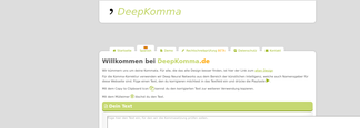 deepkomma.de Screenshot