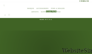 deeringbanjos.com Screenshot