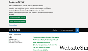 defra.gov.uk Screenshot