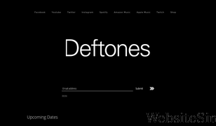 deftones.com Screenshot
