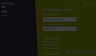 dehaagsehogeschool.nl Screenshot