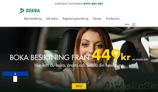 dekra-bilbesiktning.se Screenshot