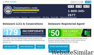 delawareinc.com Screenshot