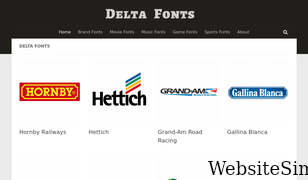 deltafonts.com Screenshot