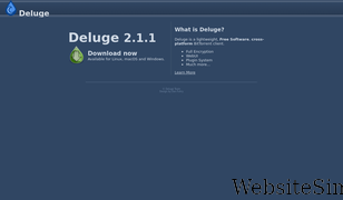 deluge-torrent.org Screenshot