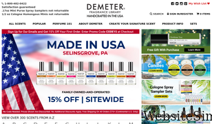 demeterfragrance.com Screenshot