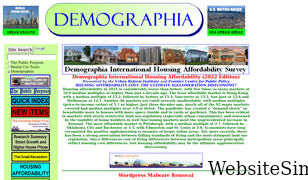 demographia.com Screenshot