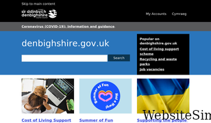denbighshire.gov.uk Screenshot