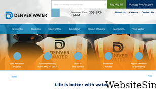 denverwater.org Screenshot
