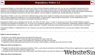 dependencywalker.com Screenshot