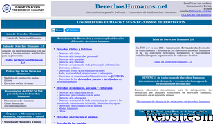 derechoshumanos.net Screenshot