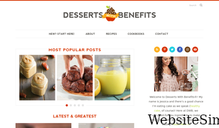 dessertswithbenefits.com Screenshot