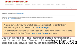 deutsch-werden.de Screenshot